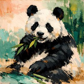 Panda bij de bamboe – Een sprekende natuurstudie van ButterflyPix