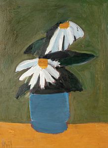 Nicolas de Staël - Blumen in blauer Vase (1954)