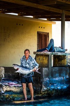 Fischer in Playa Kanoa, Curaçao