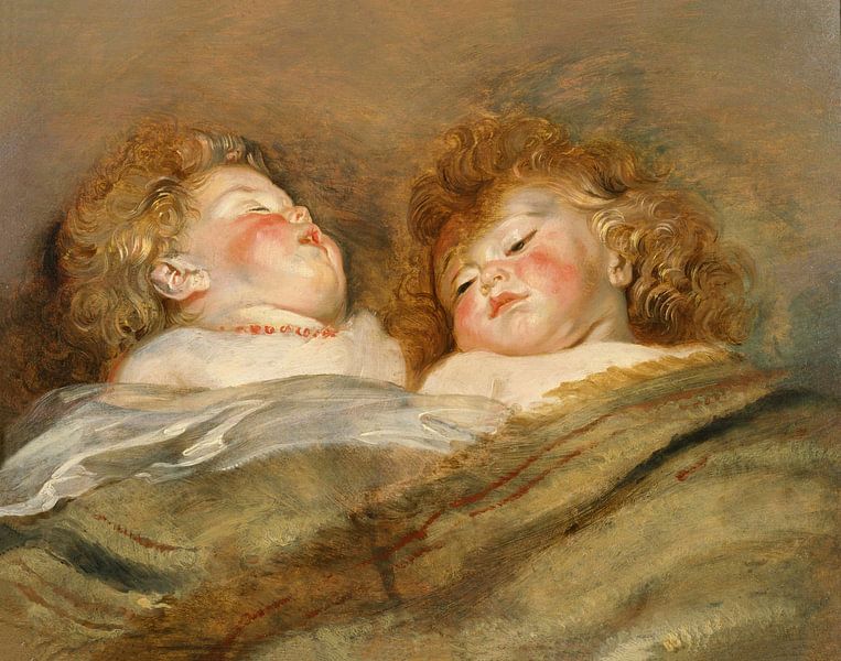 Two Sleeping Children, Peter Paul Rubens by Masterful Masters