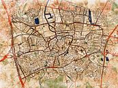 Kaart van Breda in de stijl 'Serene Summer' van Maporia thumbnail