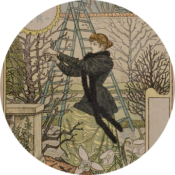 Februari (1896-1898) door Eugène Grasset van Peter Balan