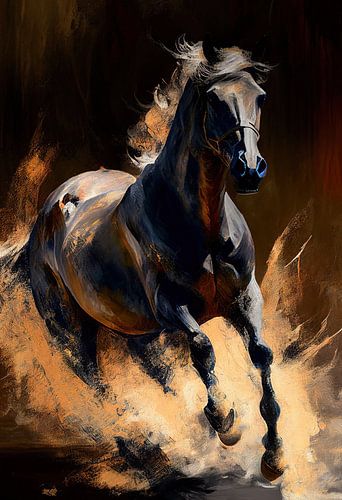 Pferd im Galopp von Bert Nijholt