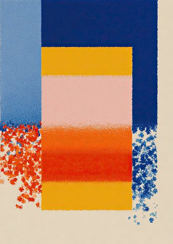 Abstracte kleurenpaletten met kleurverlopen en stippen