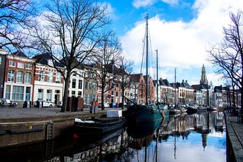 Hoge der A in binnenstad van Groningen