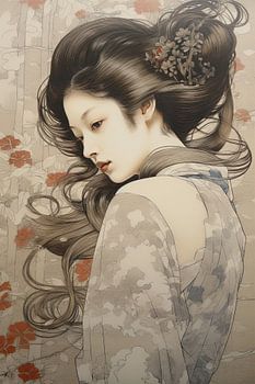 Geisha enchantée, harmonie de la beauté