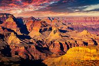 Naturwunder Schlucht und Colorado River Grand Canyon Nationalpark in Arizona USA mit Bewölkung von Dieter Walther Miniaturansicht