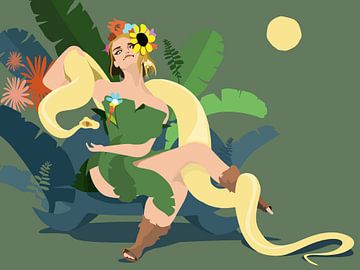 Eve in Paradise by Mad Dog Art