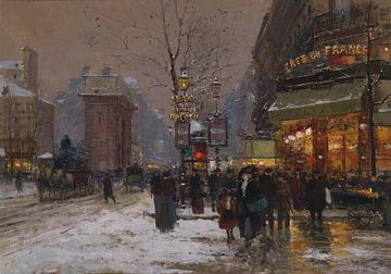 Fausto Giusto, Parijser Winterszene van Atelier Liesjes