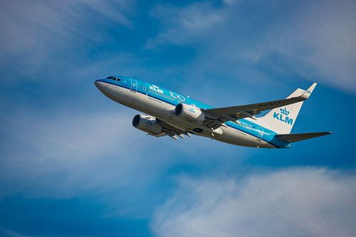 De KLM PH BGT, Boeing 737-700, genaamd Blauwe Kiekendief