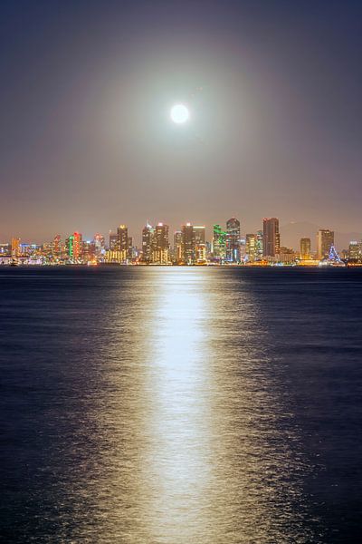 Mondscheinserenade - Hafen von San Diego von Joseph S Giacalone Photography