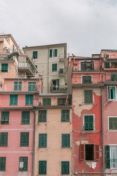 De kleuren van Cinque Terre in Ligurië | Fotoprint Italië | Europa kleurrijke reisfotografie van HelloHappylife