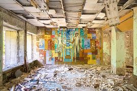Mural in Pripjat. by Roman Robroek - Photos of Abandoned Buildings