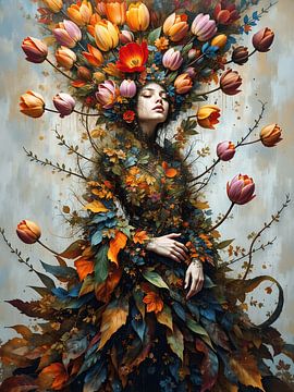 Surrealistisch portret van Jolique Arte