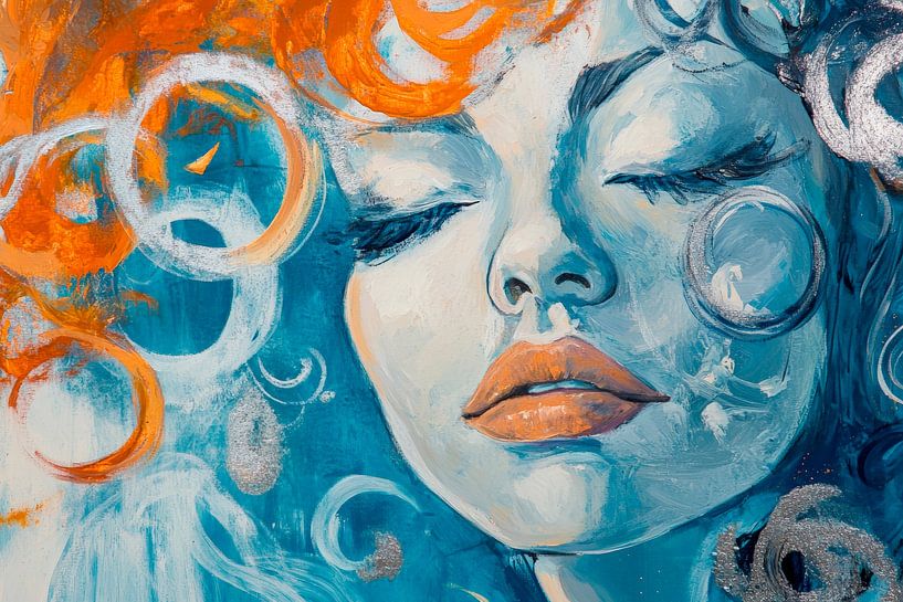 Traumhafte Sinne in Farben der Stille von Poster Art Shop