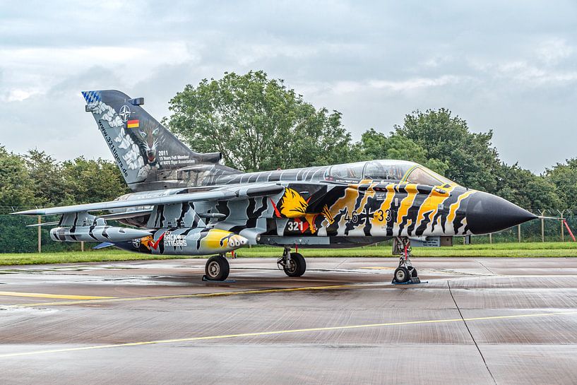 German Panavia Tornado (46+33) with tiger livery. by Jaap van den Berg