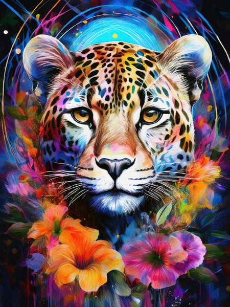 Neon Leopard von J.O. Han