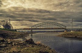 Landscape with a train by Robert Stienstra