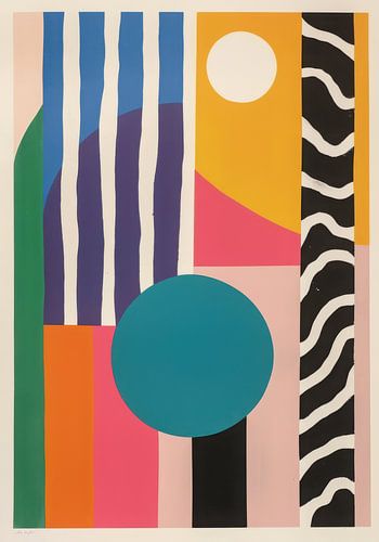 Cirkel en kleuren in balans