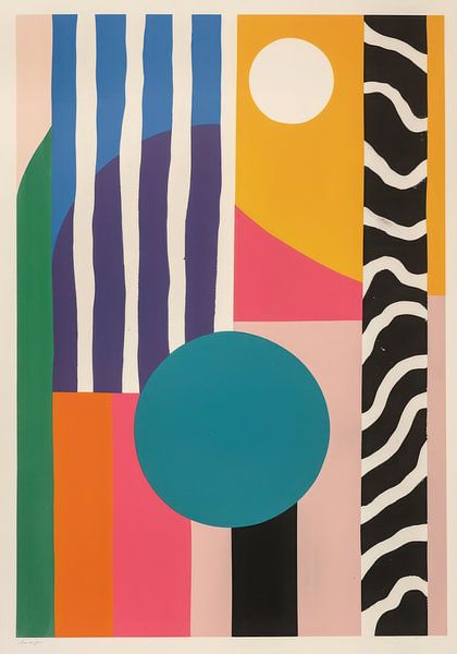 Kreis und Farben im Gleichgewicht von Niklas Maximilian