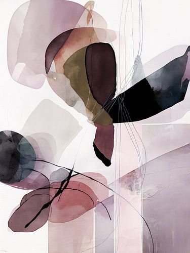 Lilac Gray Abstraction