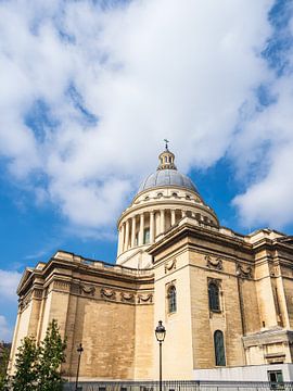 Gezicht op het Pantheon in Parijs, Frankrijk