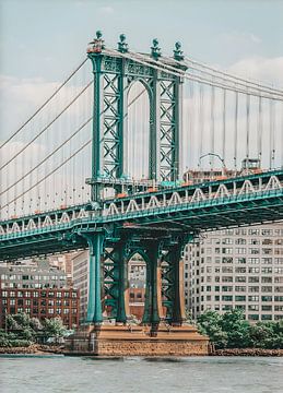 Manhattan Bridge Kleurrijk van Artstyle