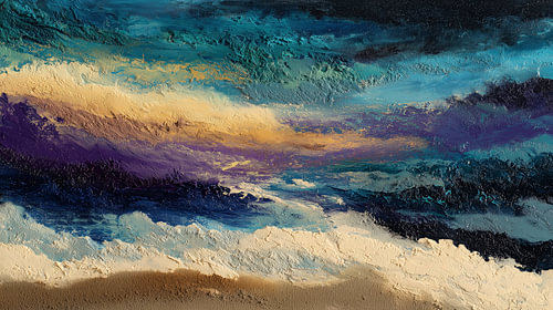 Zand en zee abstract panorama