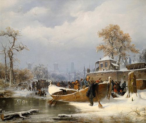 Andreas Achenbach. Winterlandschap