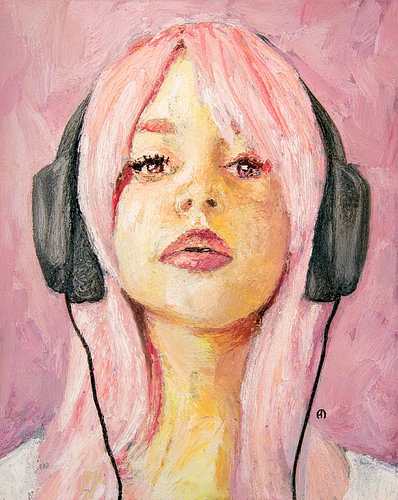 Cerise Pink, Music in the ear