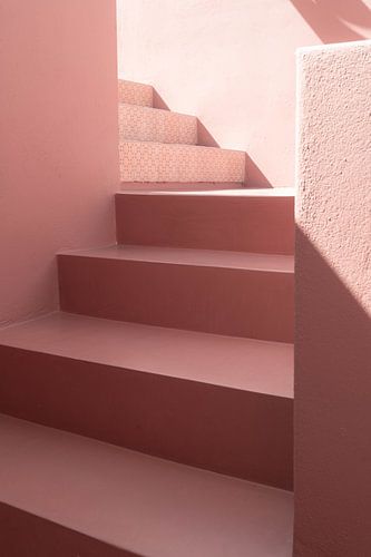 Roze abstracte trap | reisfotografie print
