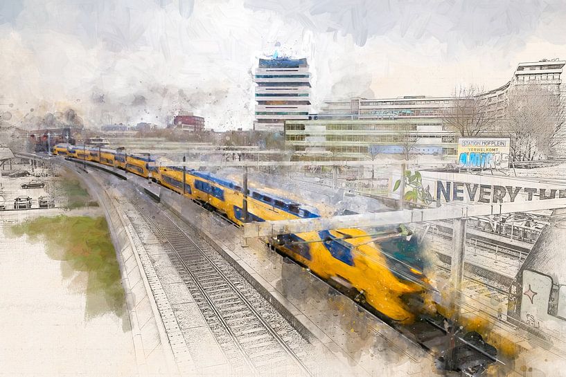 Train Hofplein par Arjen Roos