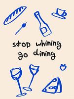 Go dining | Minimalist food art poster