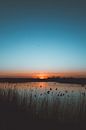 Donkerblauwe zonsondergang van Wouter van der Weerd thumbnail