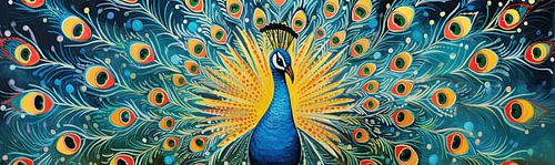 Gemälde Pfau