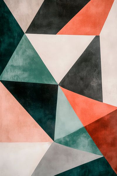 Geometrische Farbharmonie – Moderner Stil von Poster Art Shop