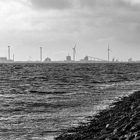 Storm op de Noordzee van Rolf Pötsch