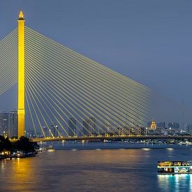 Abendgold über Bangkok von Walter G. Allgöwer