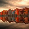 Peinture Groningen | Reitdiep Haven sur AiArtLand