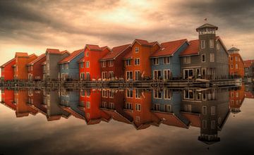 Painting Groningen | Reitdiep Haven by AiArtLand