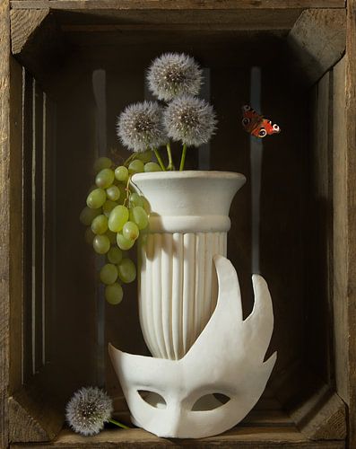 Stilleven met paardenbloemen