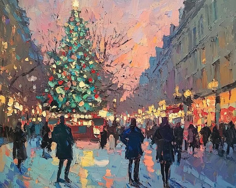 Christmas tree light by Wonderful Art