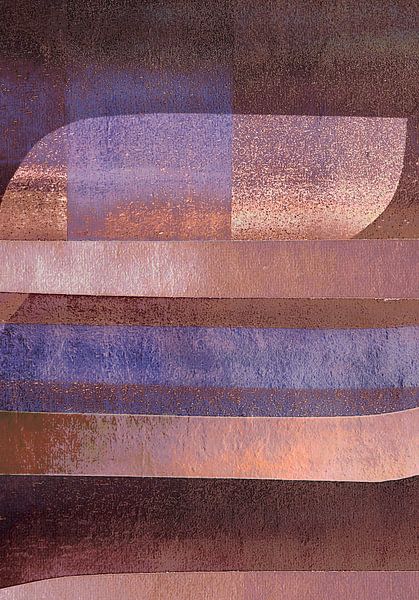 Abstract Geometric Retro Shapes Earthy by FRESH Fine Art