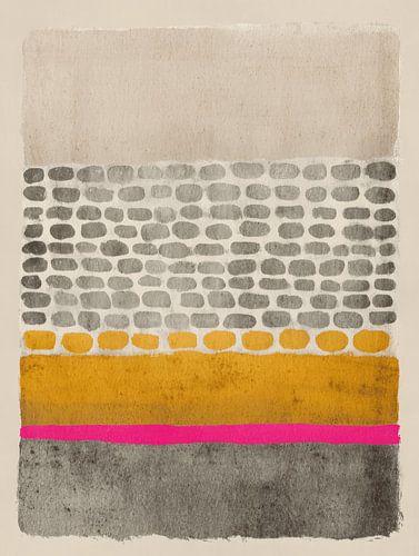 Verspielte abstrakte Komposition mit Neon-Akzent von Studio Allee