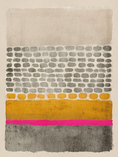 Verspielte abstrakte Komposition mit Neon-Akzent von Studio Allee