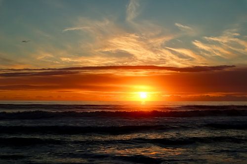 Zonsondergang Greymouth