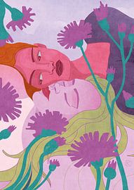 Gentle Floral Embrace by Sylwia Kubus