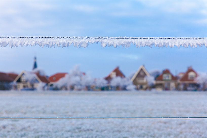View of the town of IJlst during winter 2017. Wout Kok One2expose Photography. by Wout Kok