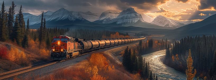 Wald im Herbstkleid von fernlichtsicht