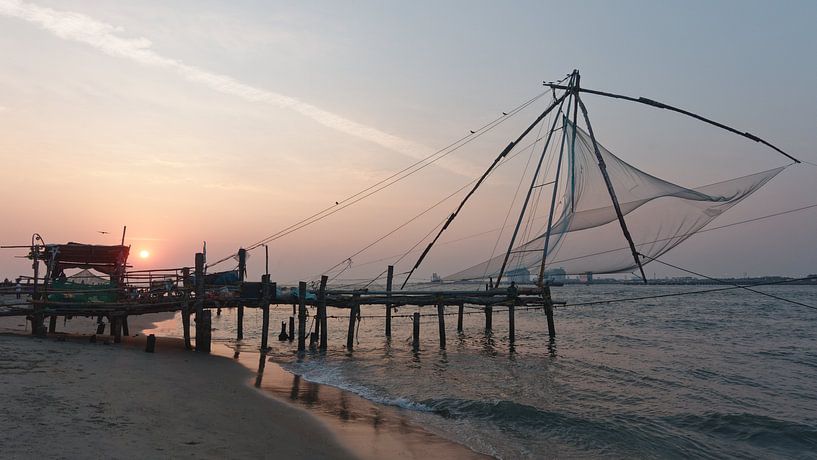 Chinesische Fischernetze, Kochi, Indien von Imageditor